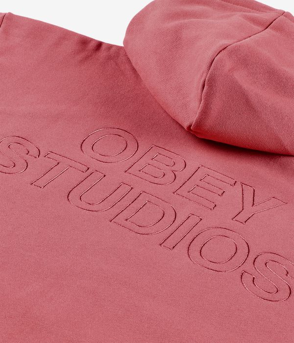 Obey Studios Extra Heavy Hoodie (mineral red)