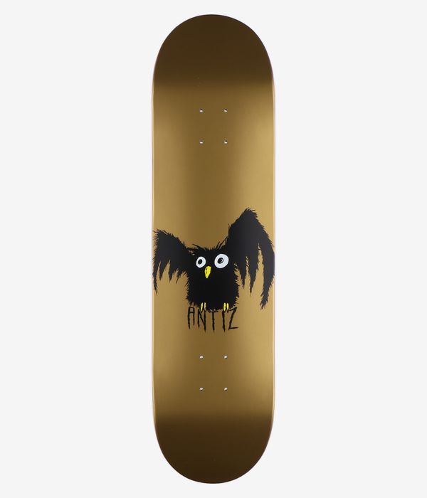 Antiz Owl 8.25" Skateboard Deck (gold)