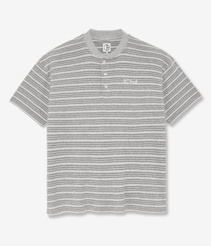 Polar Stripe Rib Henely Camiseta (heather grey)