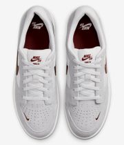 Nike SB Force 58 Schuh (platinum tint dark team red)