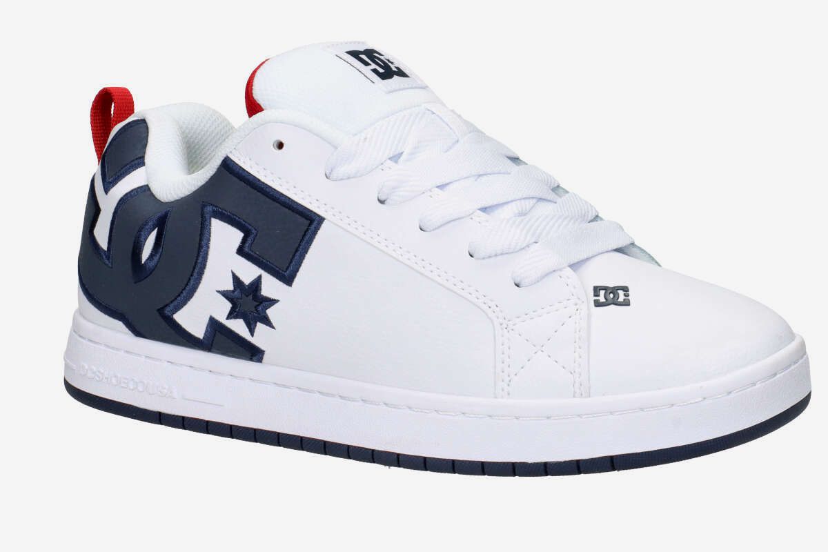 DC Court Graffik Shoes (white navy red)
