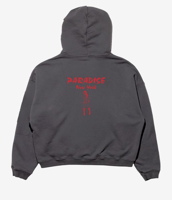 Paradise NYC Bad Girls Felpa Hoodie con zip (vintage black)