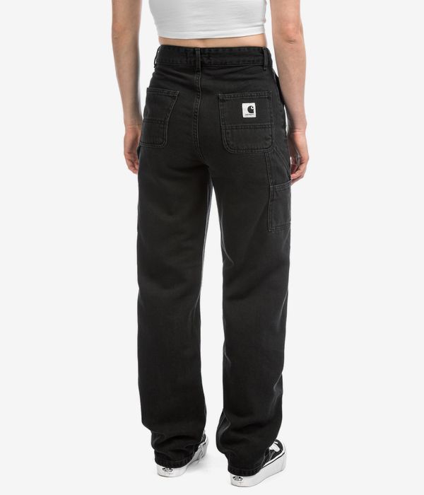 Carhartt WIP W' Pierce Pant Straight Jeans women (black stone washed)