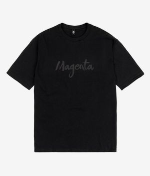 Magenta Script Camiseta (black)