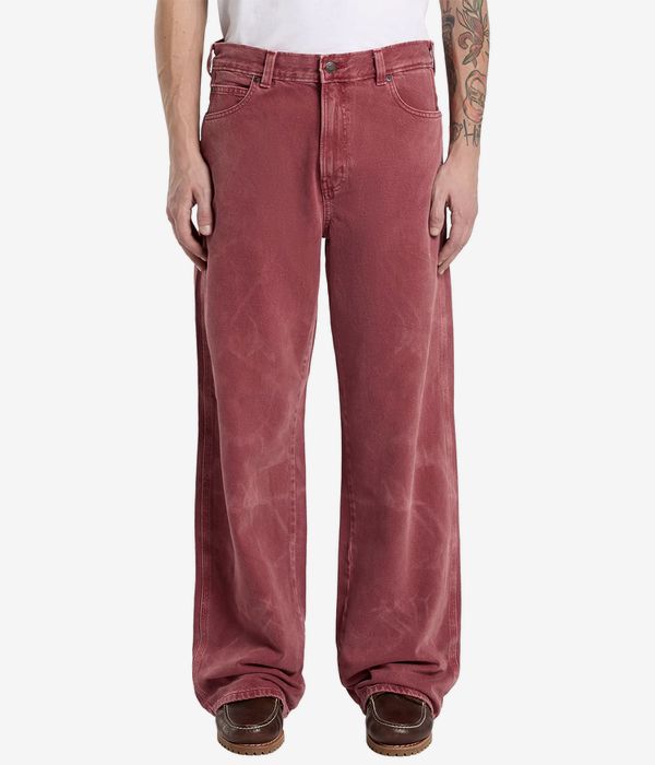 Dickies 958 Baggy Straight Work Jeansy (garnet)