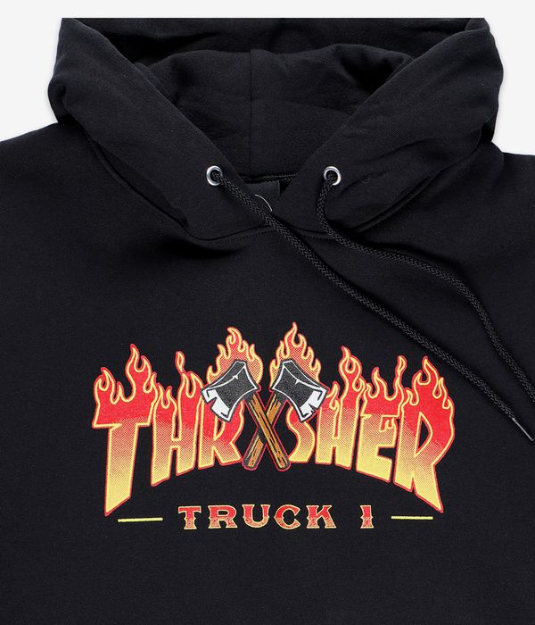 Thrasher Truck 1 sweat à capuche (black)