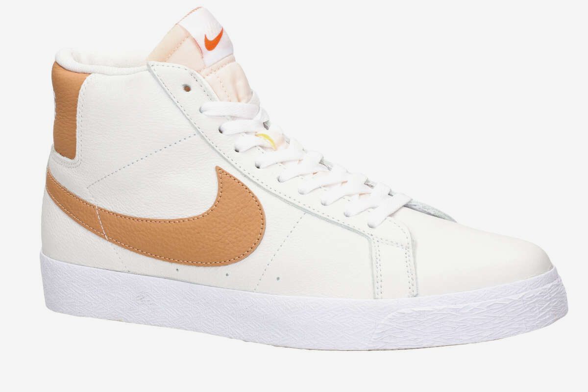Nike SB Zoom Blazer Mid Iso Shoes (white lt cognac)