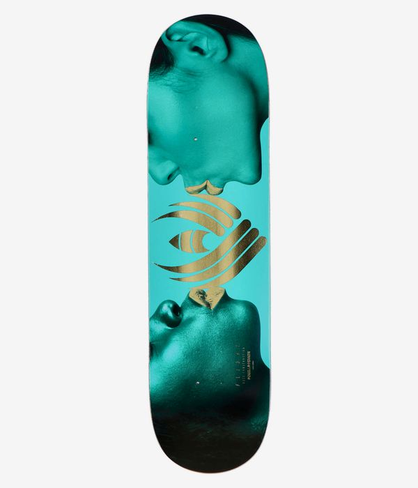 Powell-Peralta Kiss Flight Shape 242W 8.13" Planche de skateboard (turquoise gold)
