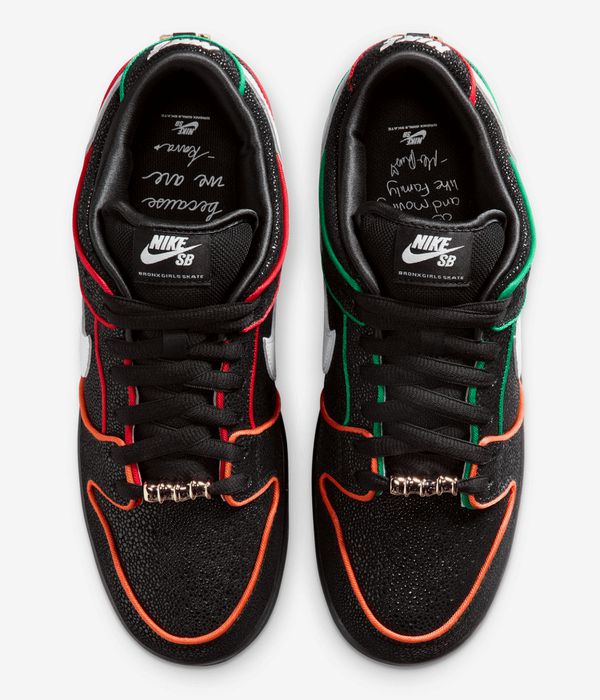 Nike SB x Bronx Girls Skate Dunk Low Pro Buty (black white challange red total)