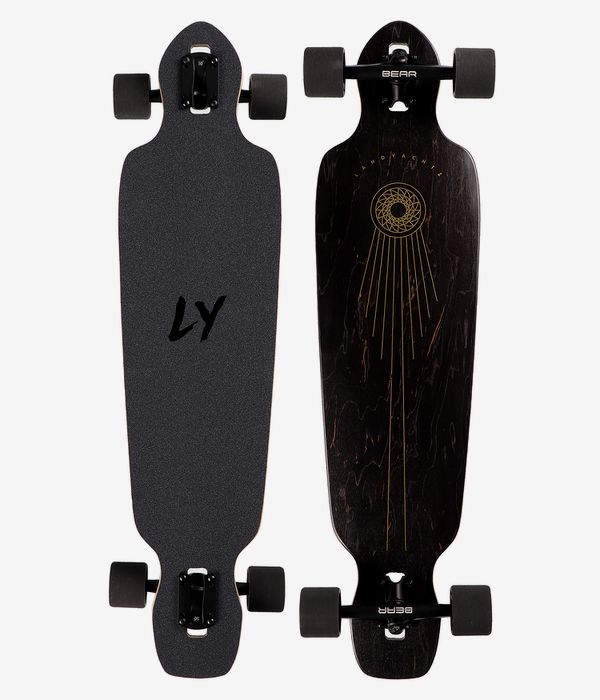 Landyachtz Battle Axe 38.2" (97cm) Komplett-Longboard (black space rock)