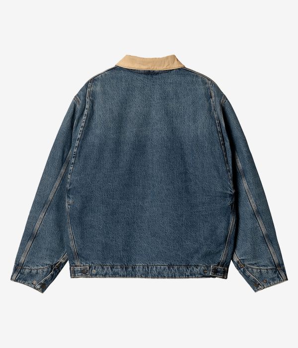 Carhartt WIP OG Detroit Smith Veste (blue dusty h brown worn used was)