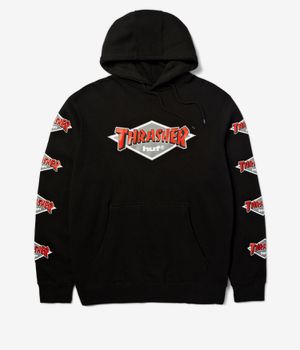 HUF x Thrasher Logo Hoodie (black)