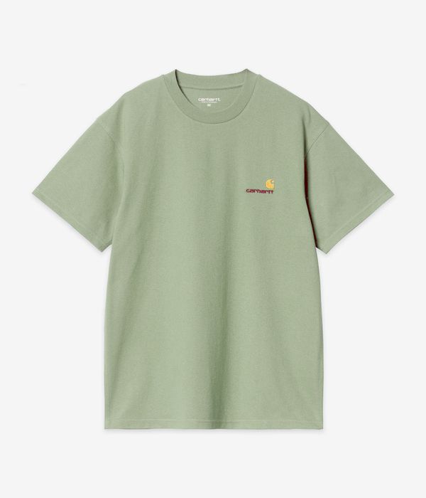 Carhartt WIP American Script Organic T-Shirt (pale olive)