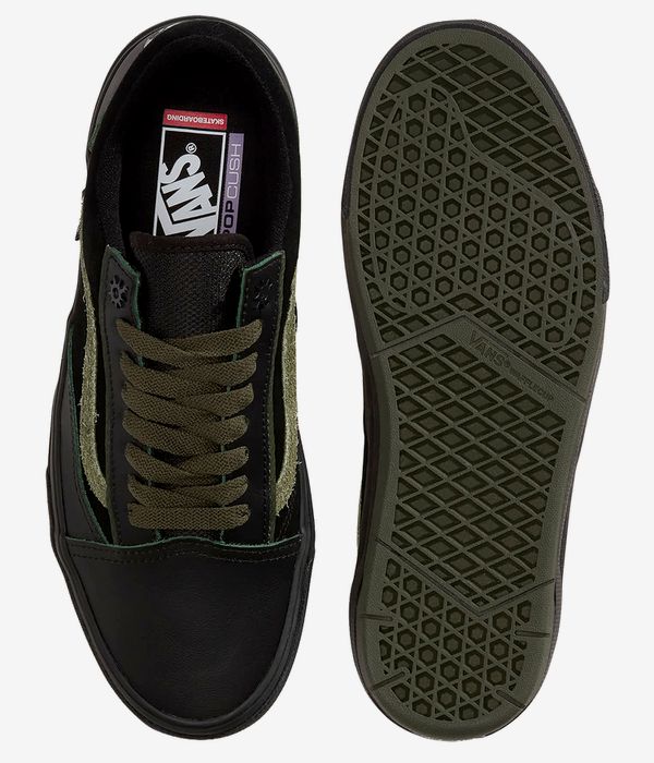 Vans Skate Old Skool Wafflecup Willow Shoes (green black)