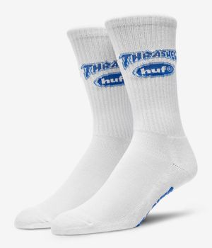 HUF x Thrasher Logo Skarpetki US 8-12 (white)