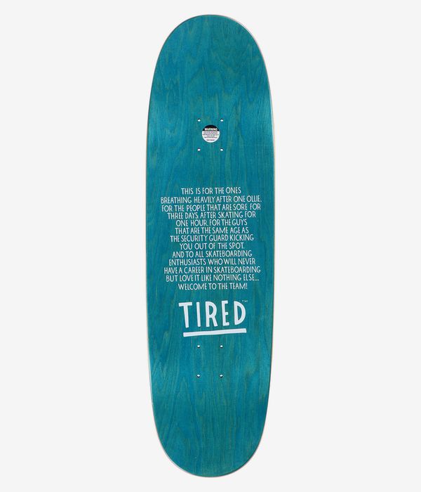 Tired Skateboards Rover Shaped 8.875" Tavola da skateboard (white)