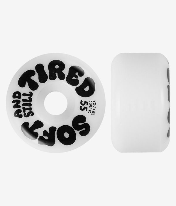 Tired Skateboards Soft And Still Tired Ruote (white) 55mm 101A pacco da 4