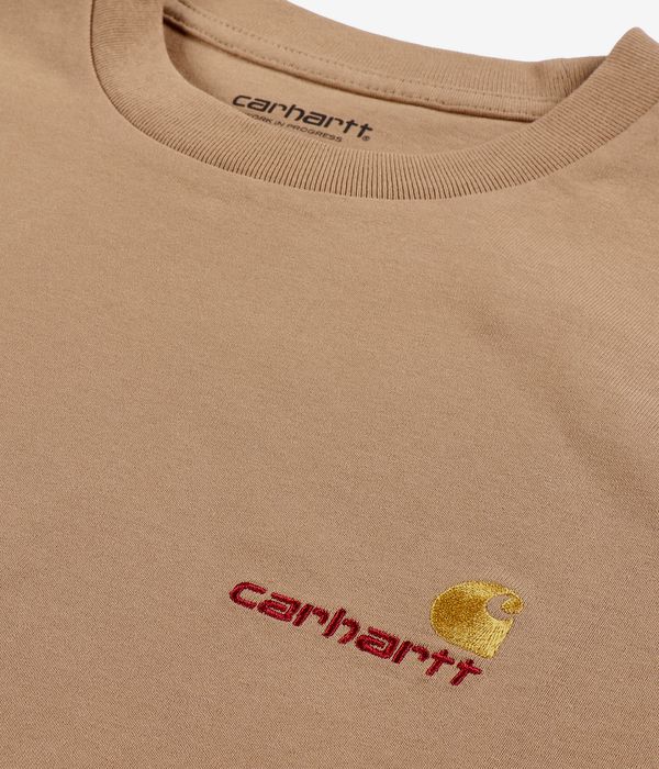 Carhartt WIP American Script Organic T-Shirt (peanut)