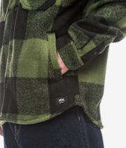 Vans Denby Fuzzy Shacket Shirt Jacke (black loden green)