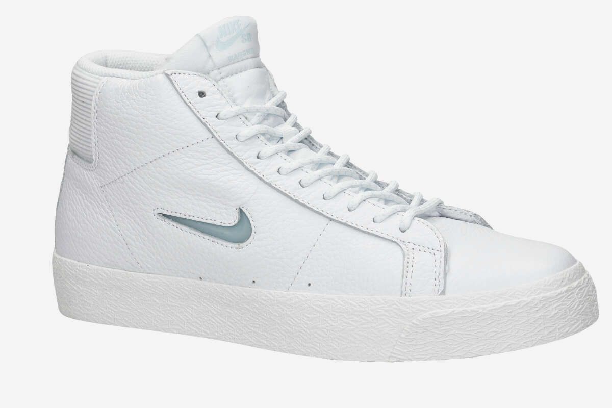 Nike Sb Zoom Blazer Mid Premium Shoes White Glacier Ice Buy At Skatedeluxe
