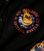 HUF x Spitfire Chrome Head Zip-Hoodie (black)
