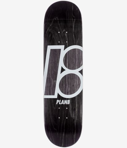 Plan B Team Stain 8 5 Deck Black White Buy At Skatedeluxe