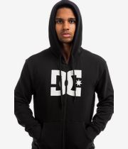 DC Star Zip-Sweatshirt avec capuchon (black snow white)
