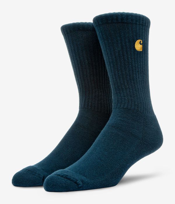 Carhartt WIP Chase Socken EU 39-46 (duck blue gold)