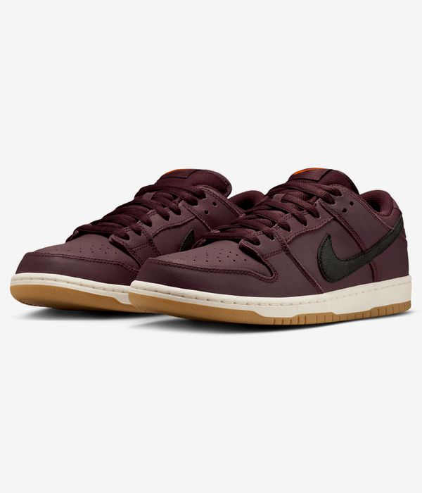 Nike SB Dunk Low Pro Iso Shoes (burgundy crush black mystic date)