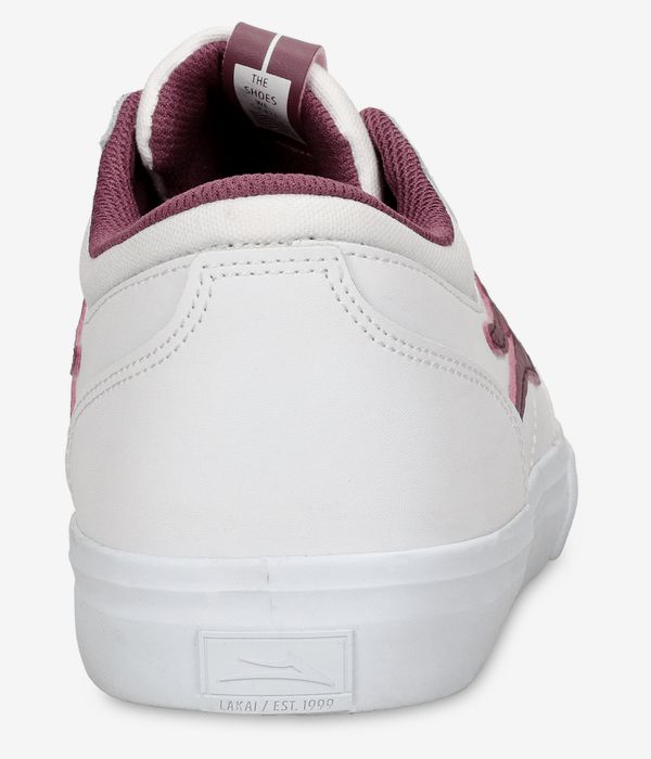 Lakai Griffin Shoes (white burgundy)