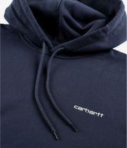 Carhartt WIP Script Embroidery Hoodie (air force blue white)