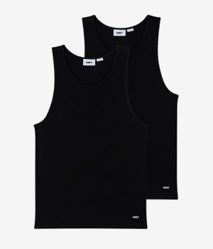 Obey Standard Rip Tank-Top (black) 2er Pack