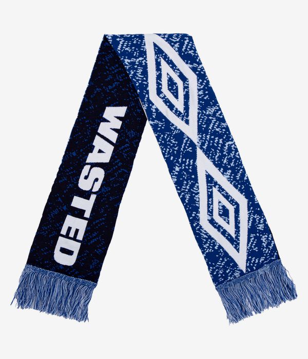 Wasted Paris x Umbro Trompe L' Oeil Schal (blue white)