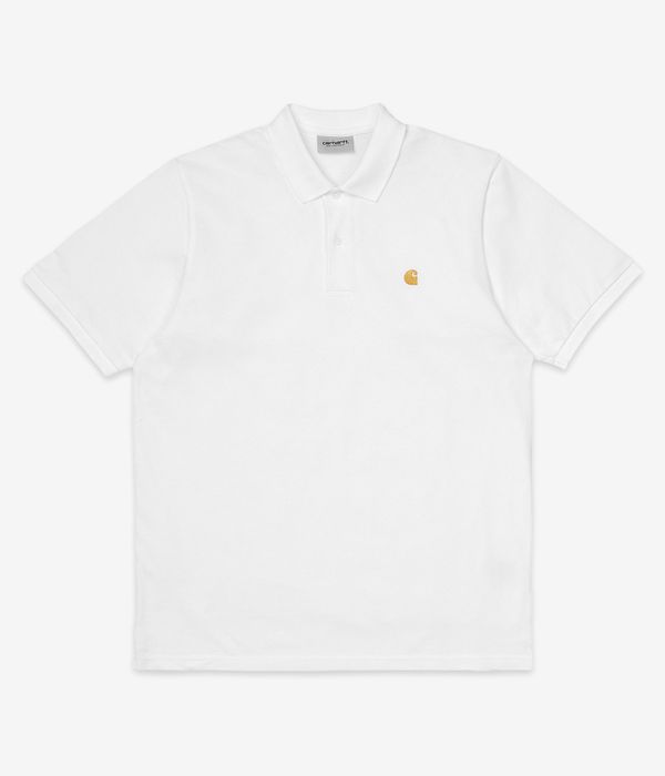 Carhartt WIP Chase Pique Koszulka Polo (white gold)