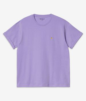 Carhartt WIP W' Chase Organic Camiseta women (soft lavender gold)