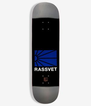 RASSVET | PACCBET Logo 8.375" Skateboard Deck (black)