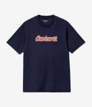 Carhartt WIP Liquid Script Organic T-Shirty (blue)