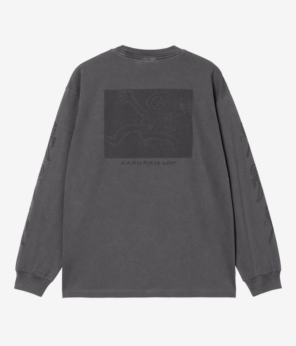 Carhartt WIP Terrestrial Organic Longues Manches (black graphite pigment garment d)