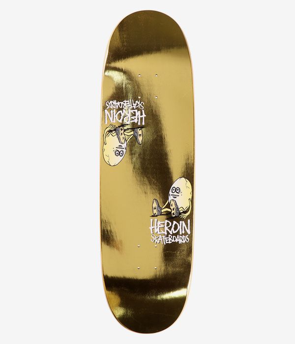 Heroin Skateboards The Symmetrical Egg 9.25" Skateboard Deck (gold)