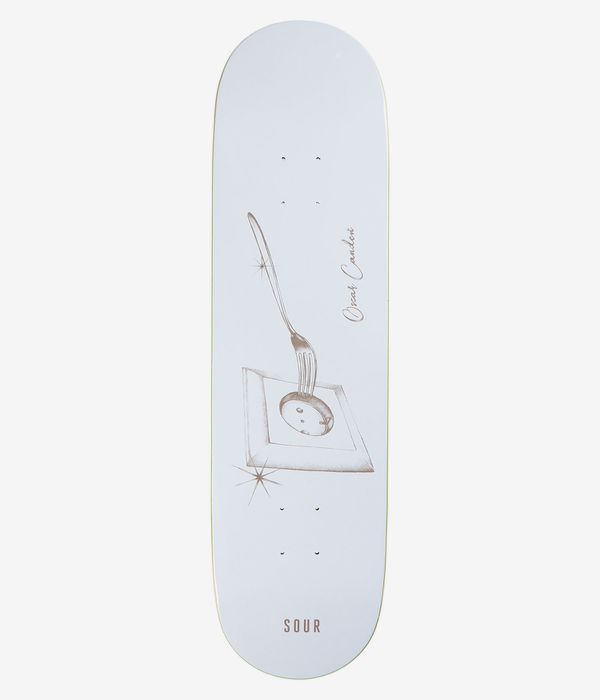 SOUR SOLUTION Oscar Life Charger 8.375" Skateboard Deck (white)