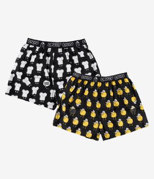 Lousy Livin Toast & Zitrone Boxerbriefs Boxershorts (black) 2er Pack