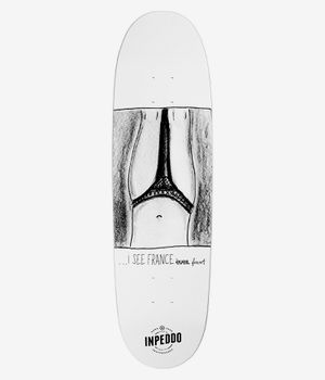 Inpeddo x Forvert France Special Shape 8.75" Skateboard Deck (white)