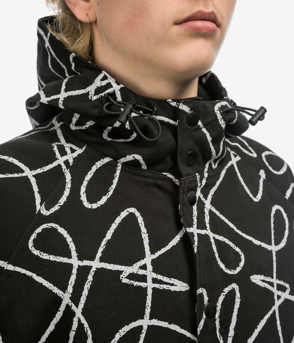 Poetic Collective Boxy Doodle Denim Kurtka (black)