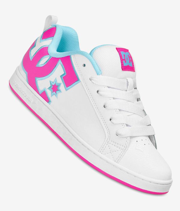 DC Court Graffik Shoes women (white pink turquoise)