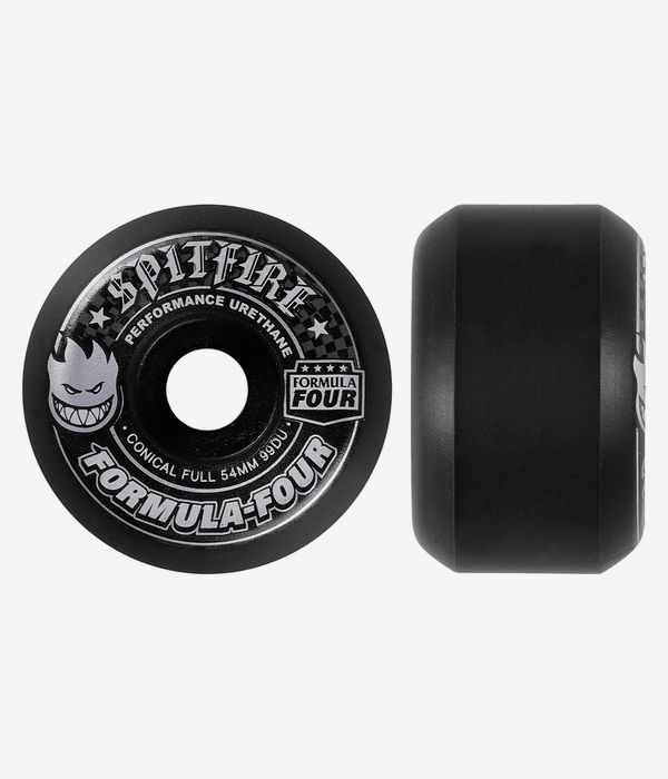 Spitfire Formula Four Conical Full Wheels (black) 54 mm 99A 4 Pack