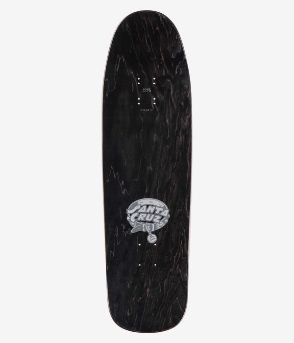 Santa Cruz Dressen Pup Shaped 9.31" Skateboard Deck (black)