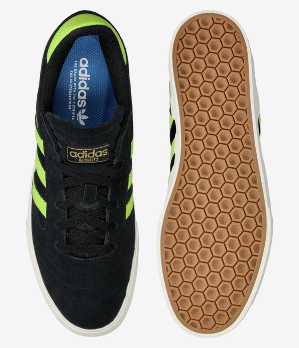 adidas Skateboarding Busenitz Vulc II Shoes (core black lime gold)