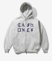 Cash Only Currency Zip-Hoodie (ash)