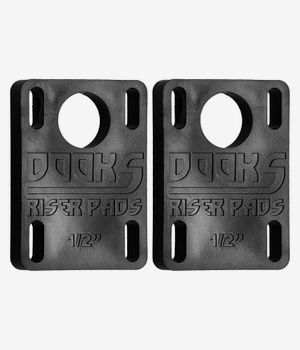 Shortys Dooks 1/2" Riser Pads (black) 2 Pack