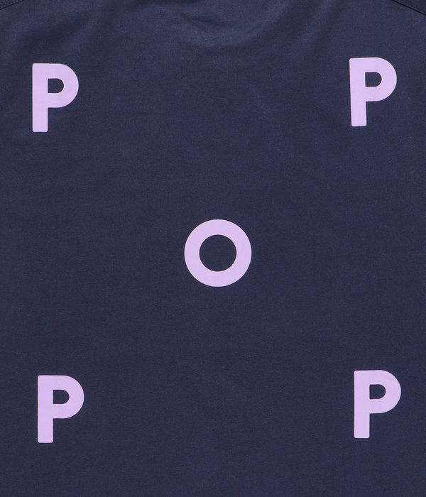 Pop Trading Company Logo Camiseta (navy viola)